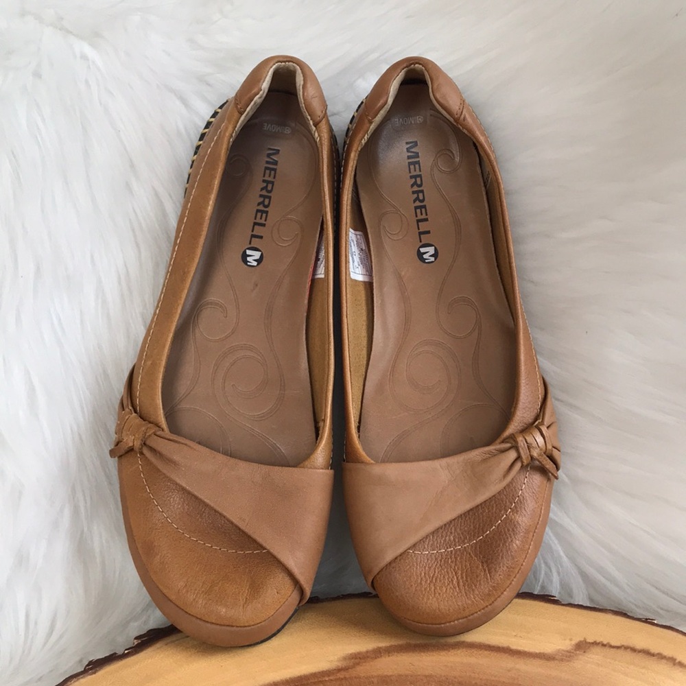 Merrell select grip soft leather flats